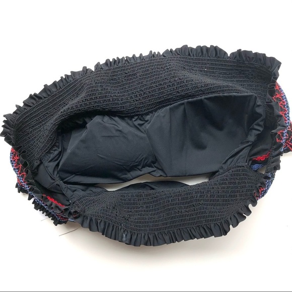 Red Carter Lola Bikini Off Shoulder Anthropologie - Picture 8 of 15